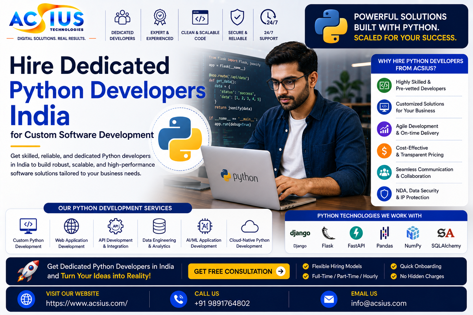 hire python developer india