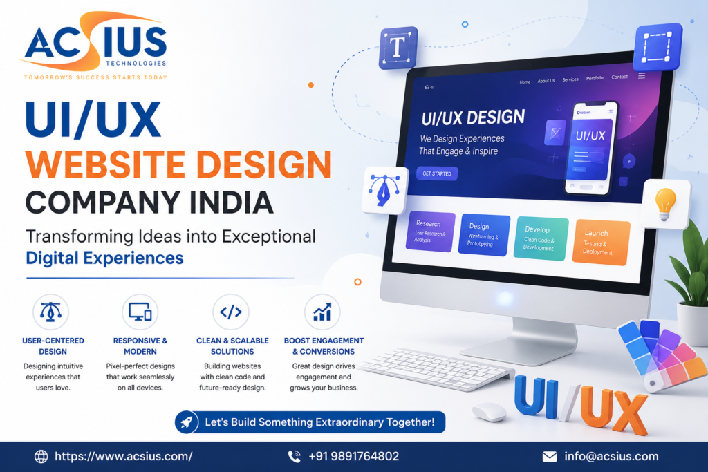 UI/UX Website Design Company India