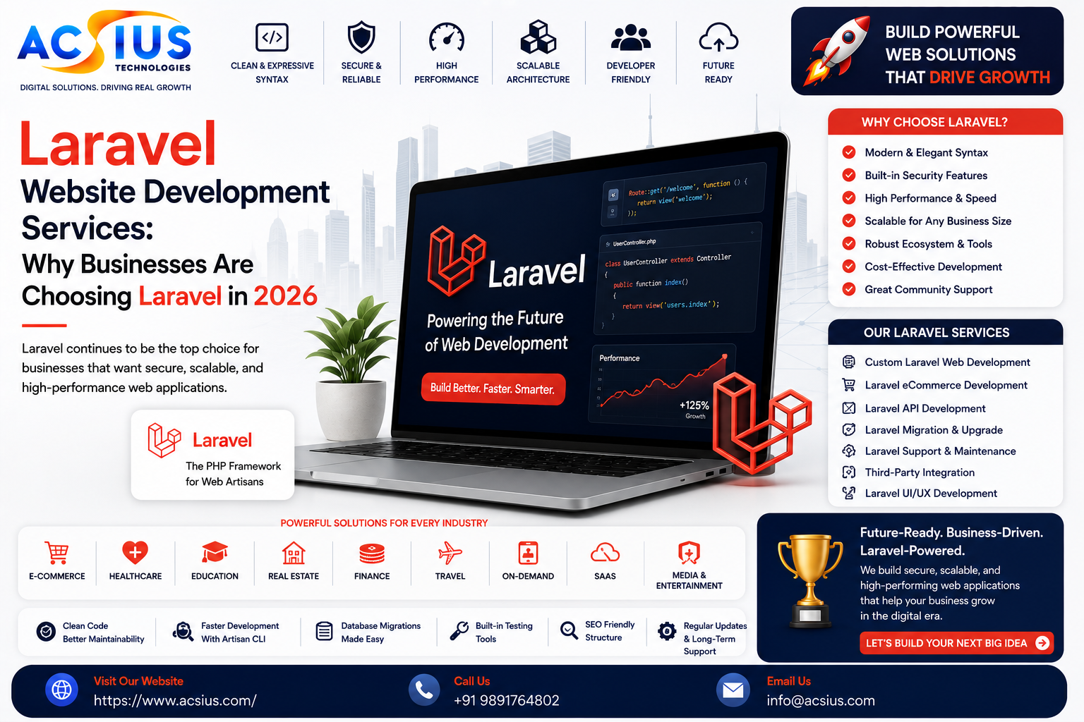 laravel website development services